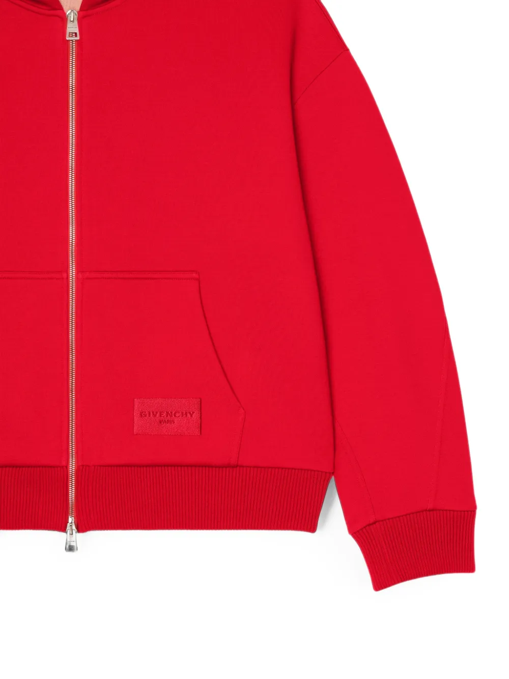 Givenchy Couture Seam hoodie met rits Rood
