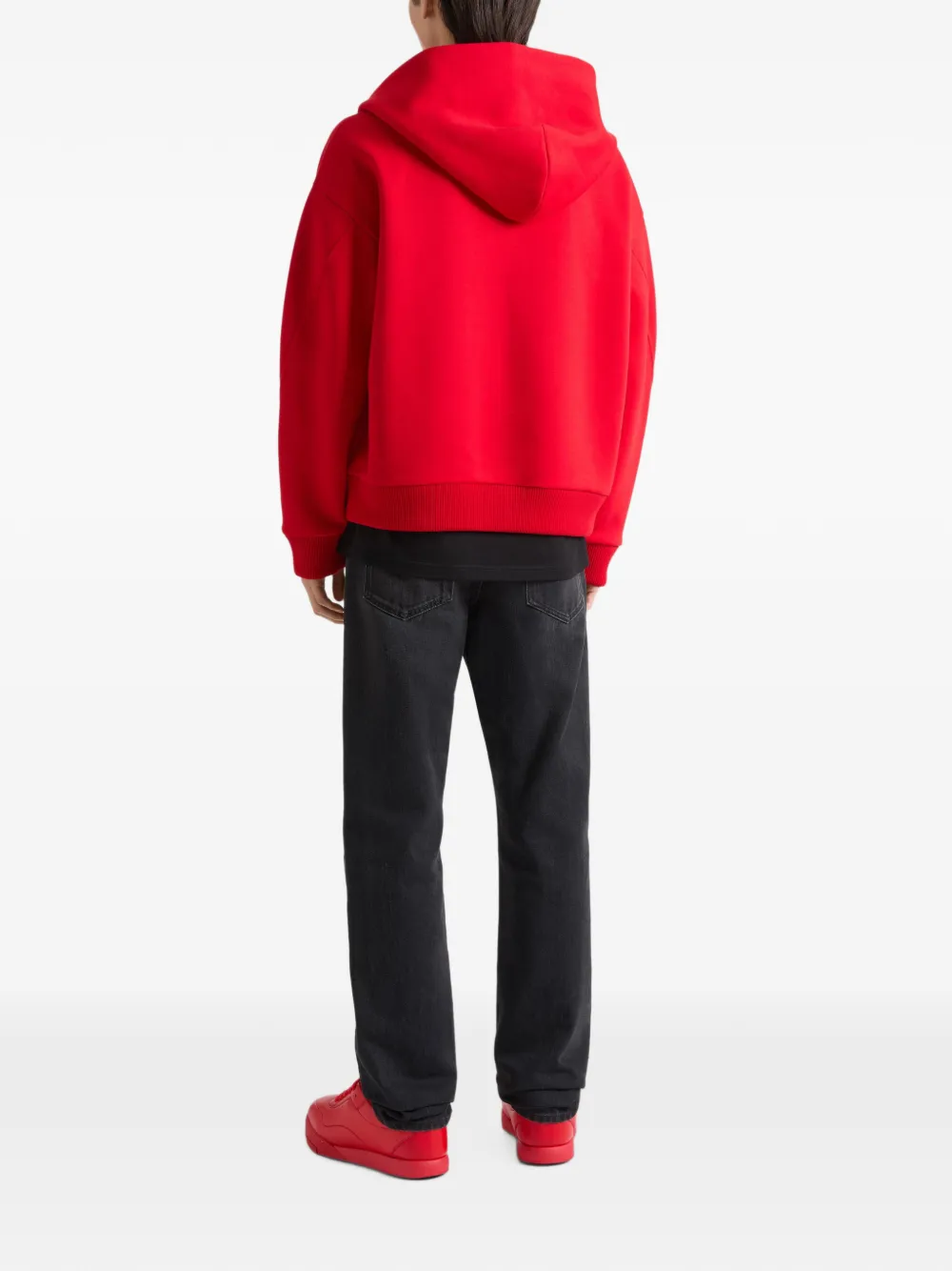 Givenchy Couture Seam hoodie met rits Rood