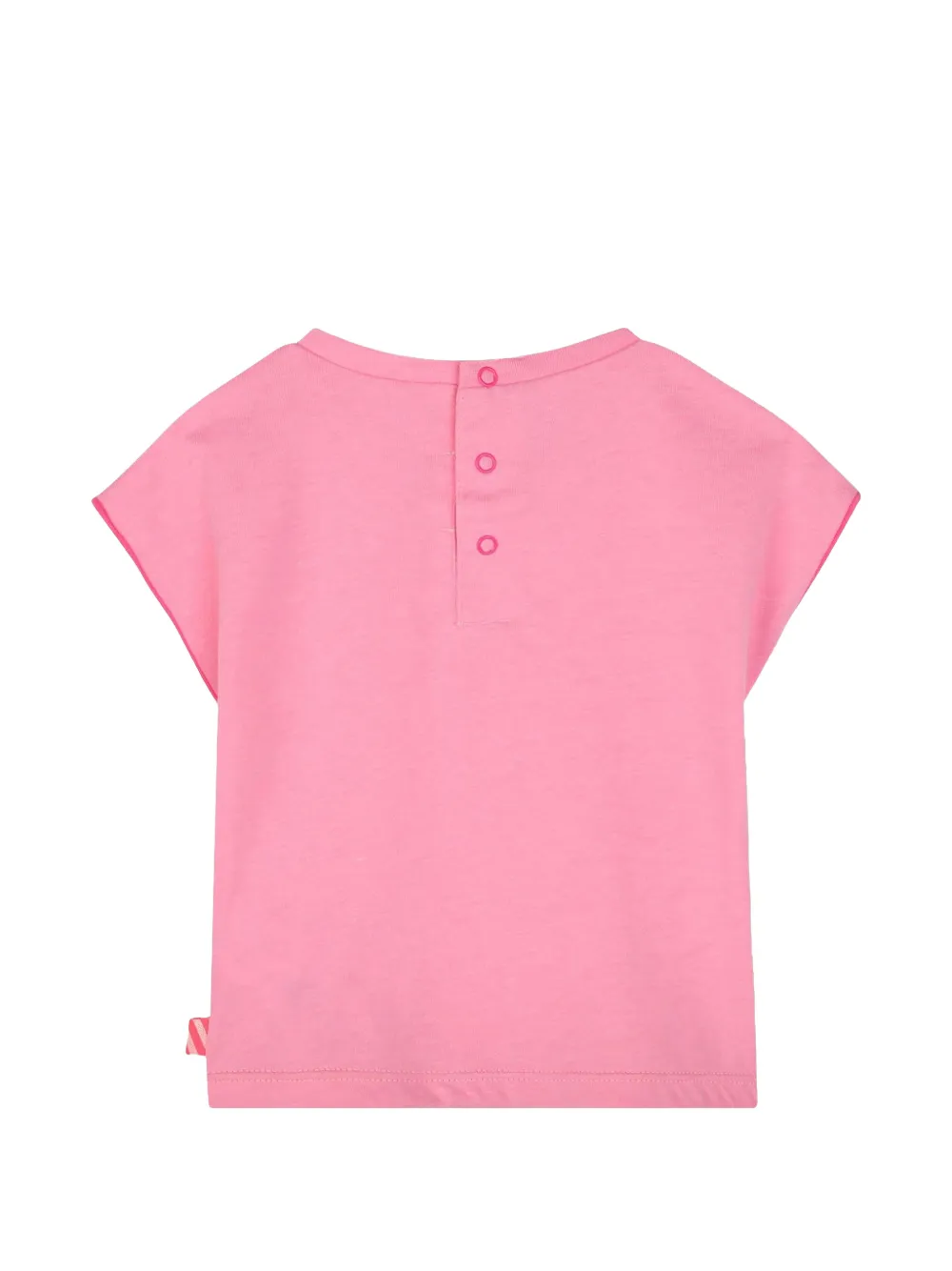 Billieblush heart-print press-stud T-shirt Roze