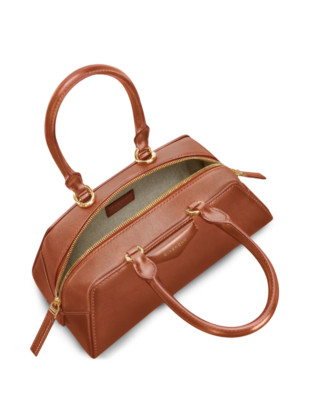 Givenchy Antigona East-West Box leren mini-tas Bruin