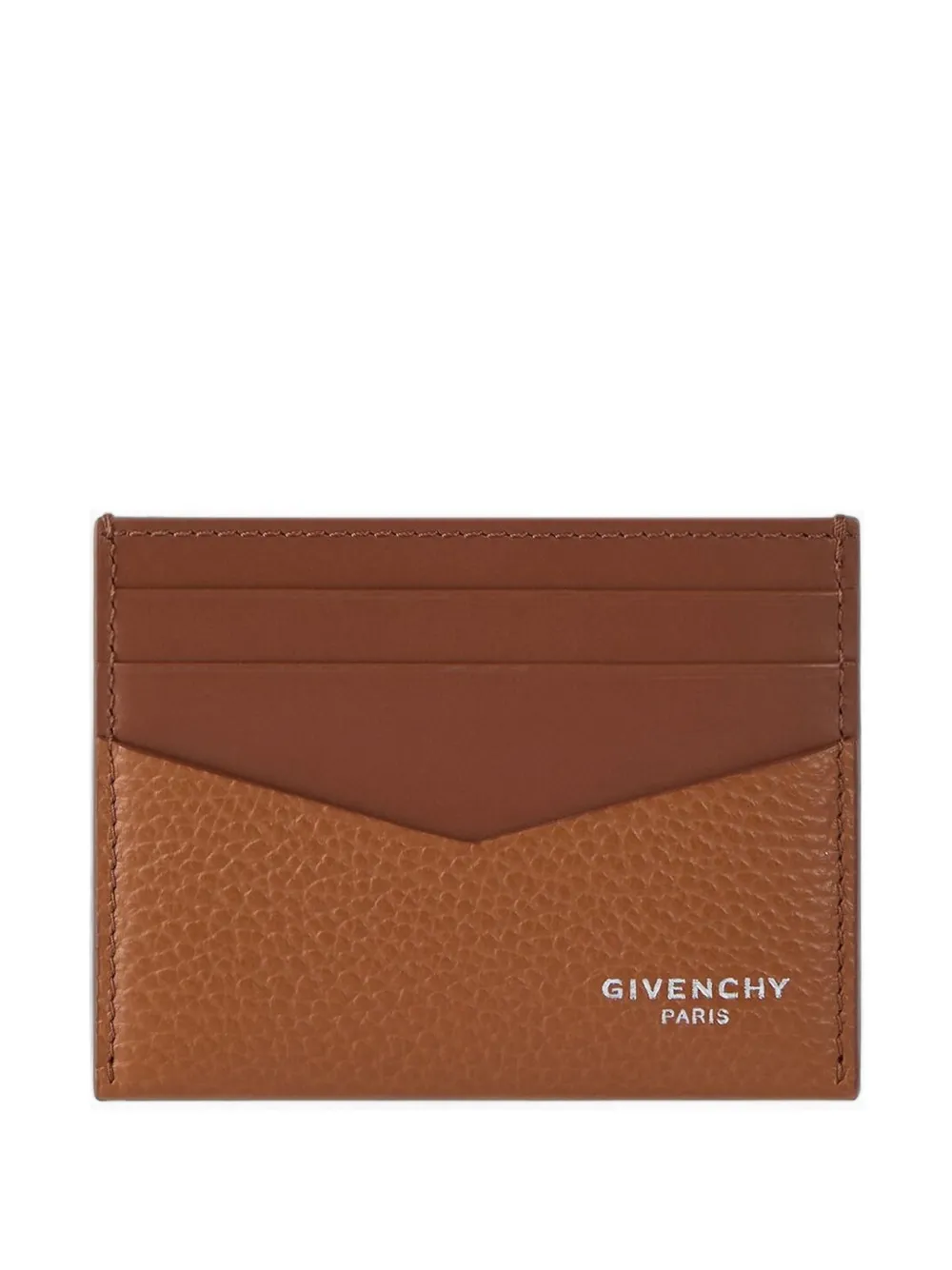 Givenchy Portacarte in pelle martellata - Marrone