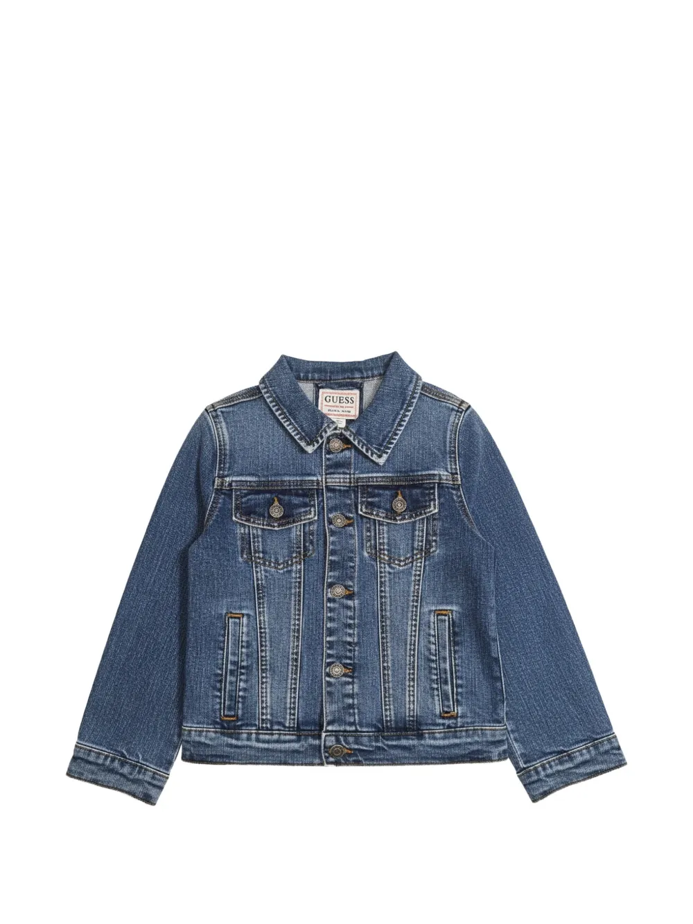 guess kids Giacca denim con applicazione - Blu