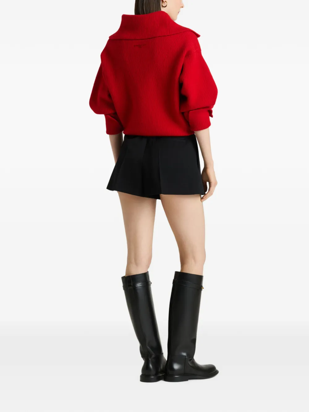 Givenchy Wollen en kasjmier vest met rits Rood