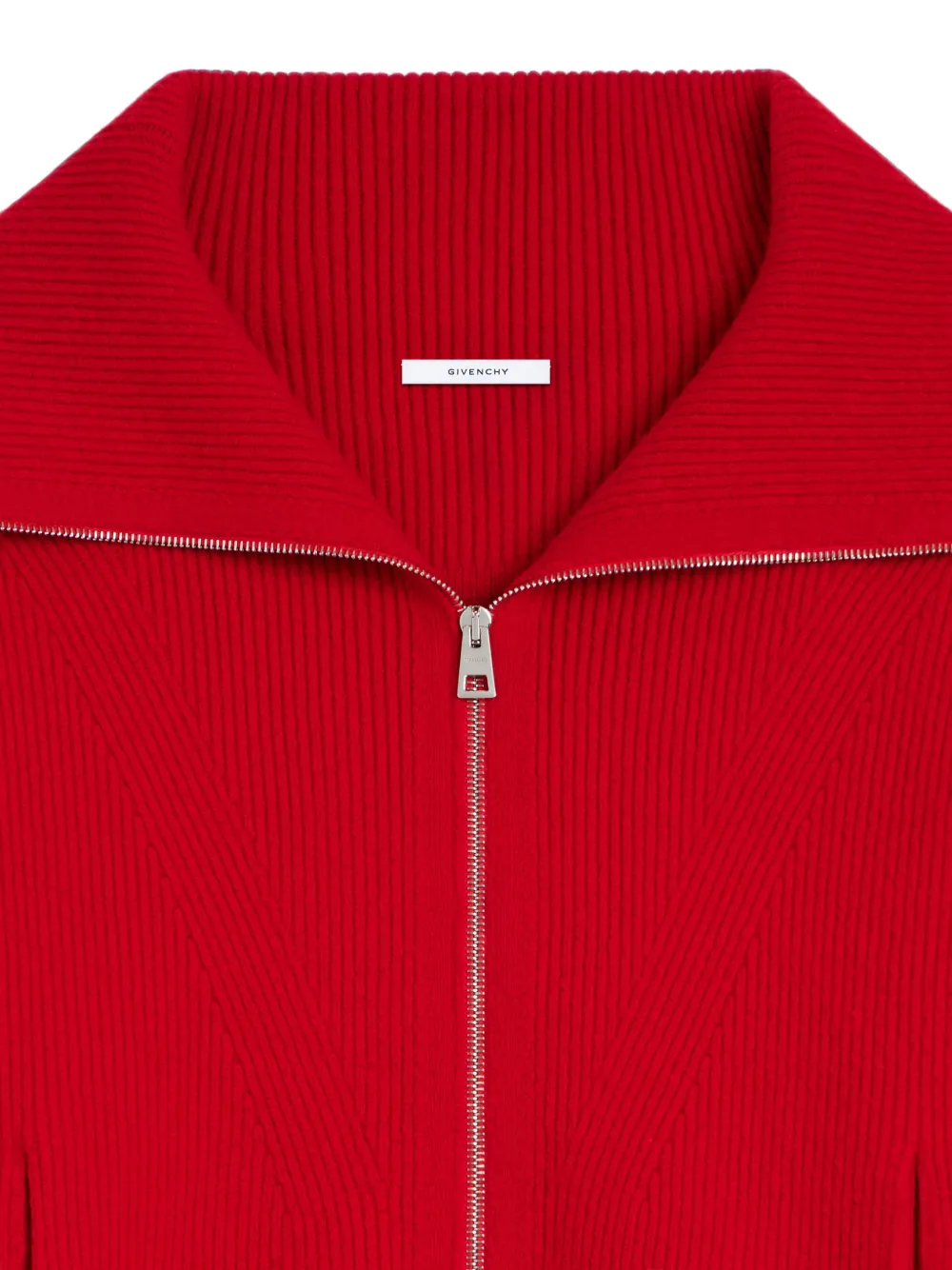 Givenchy Wollen en kasjmier vest met rits Rood