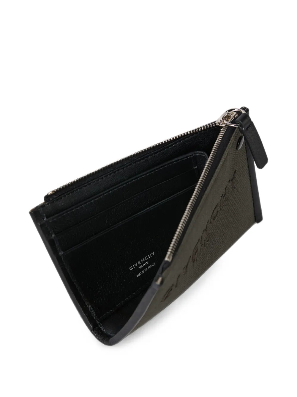Givenchy Cargo canvas pasjeshouder met rits Groen