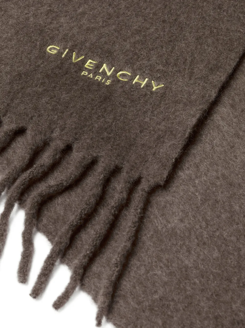 Givenchy Grote Paris sjaal van alpacawol Bruin
