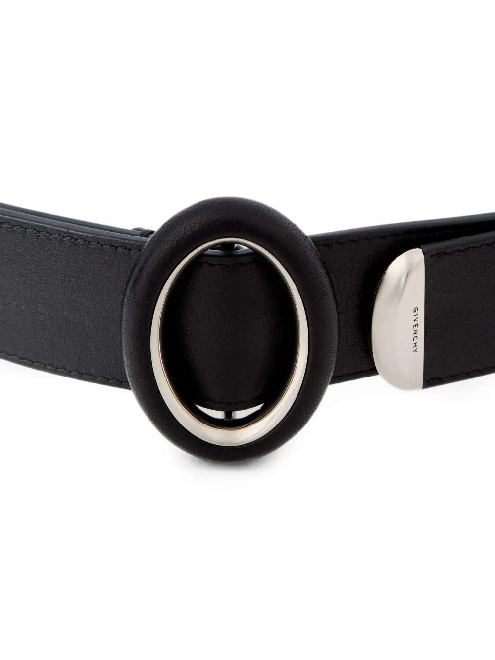 Givenchy Sculpted Gem leren riem Zwart