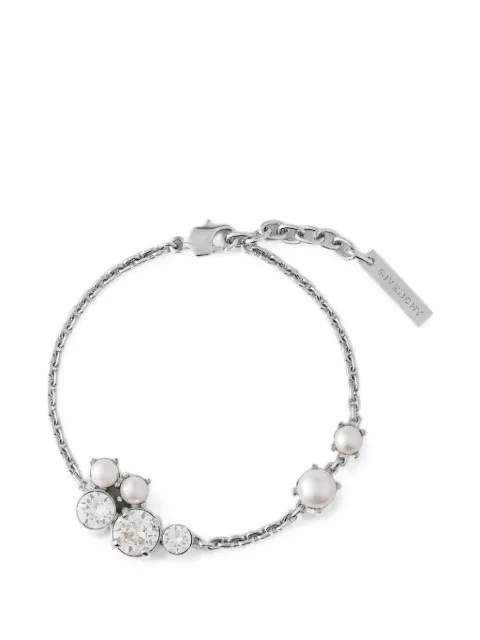 Givenchy Crystal Pearl bracelet in metal, crystals and pearls