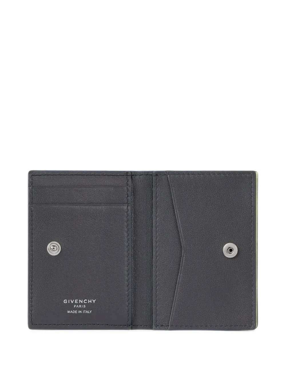 Givenchy Antigona Stamped leren tweekleurige pasjeshouder Groen