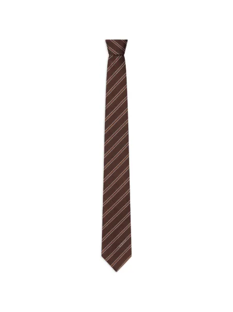 Givenchy thin stripes tie in silk gros grain