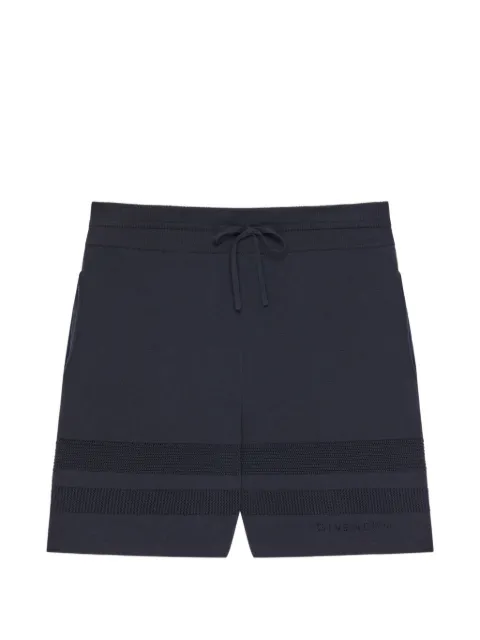 Givenchy knitted shorts with mesh details