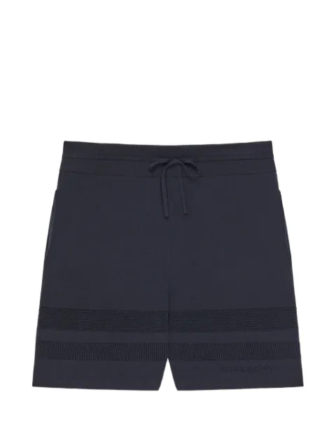 Givenchy knitted shorts with mesh details