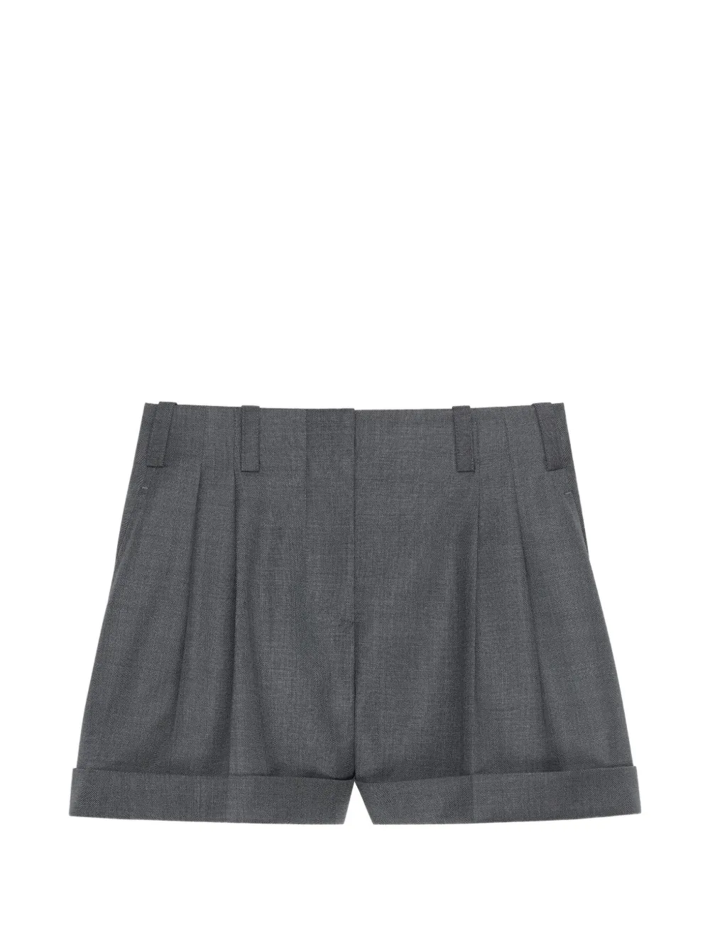 Givenchy double pleat shorts in wool - Grey