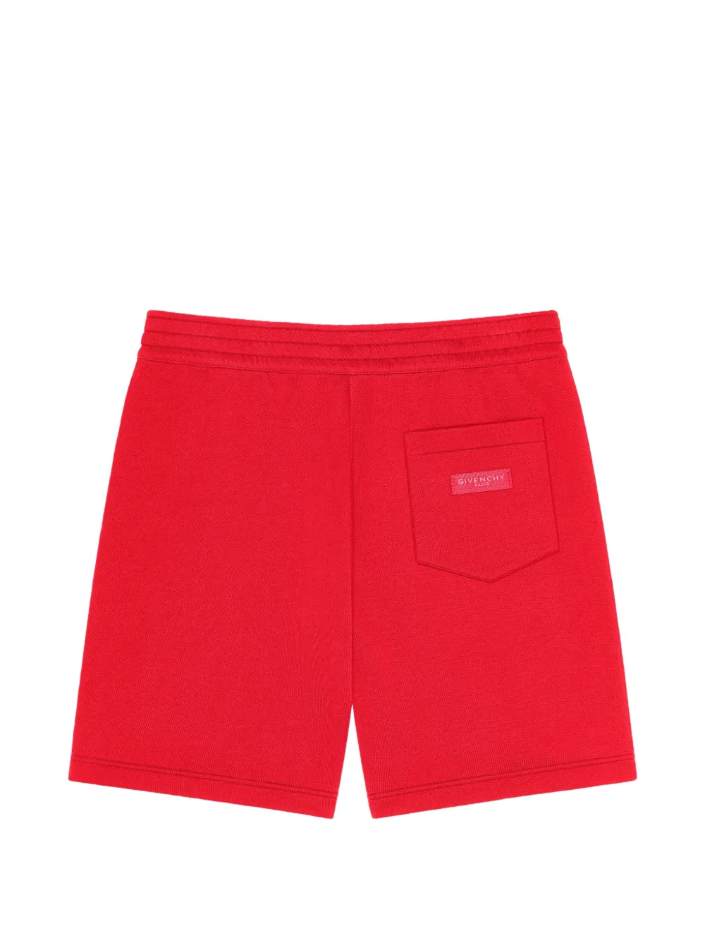 Givenchy Fleece bermuda shorts met Paris-grosgrain Rood