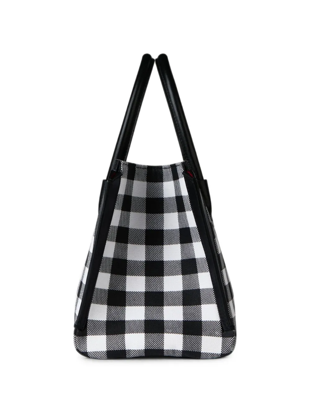 Givenchy Kleine Antigona Catchall geruite canvas tas Wit