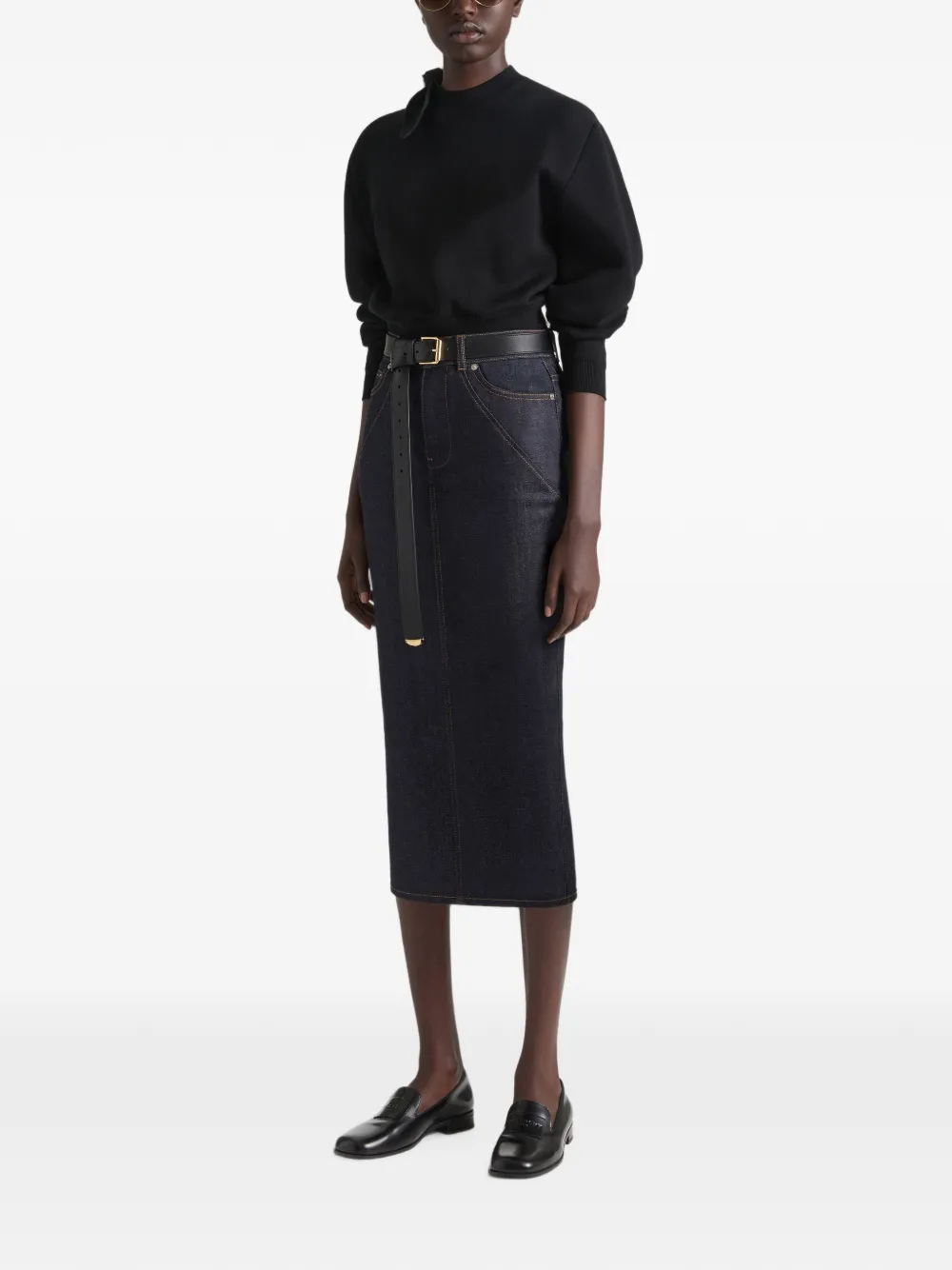 Givenchy Wollen en katoenen trui met strik-detail Zwart