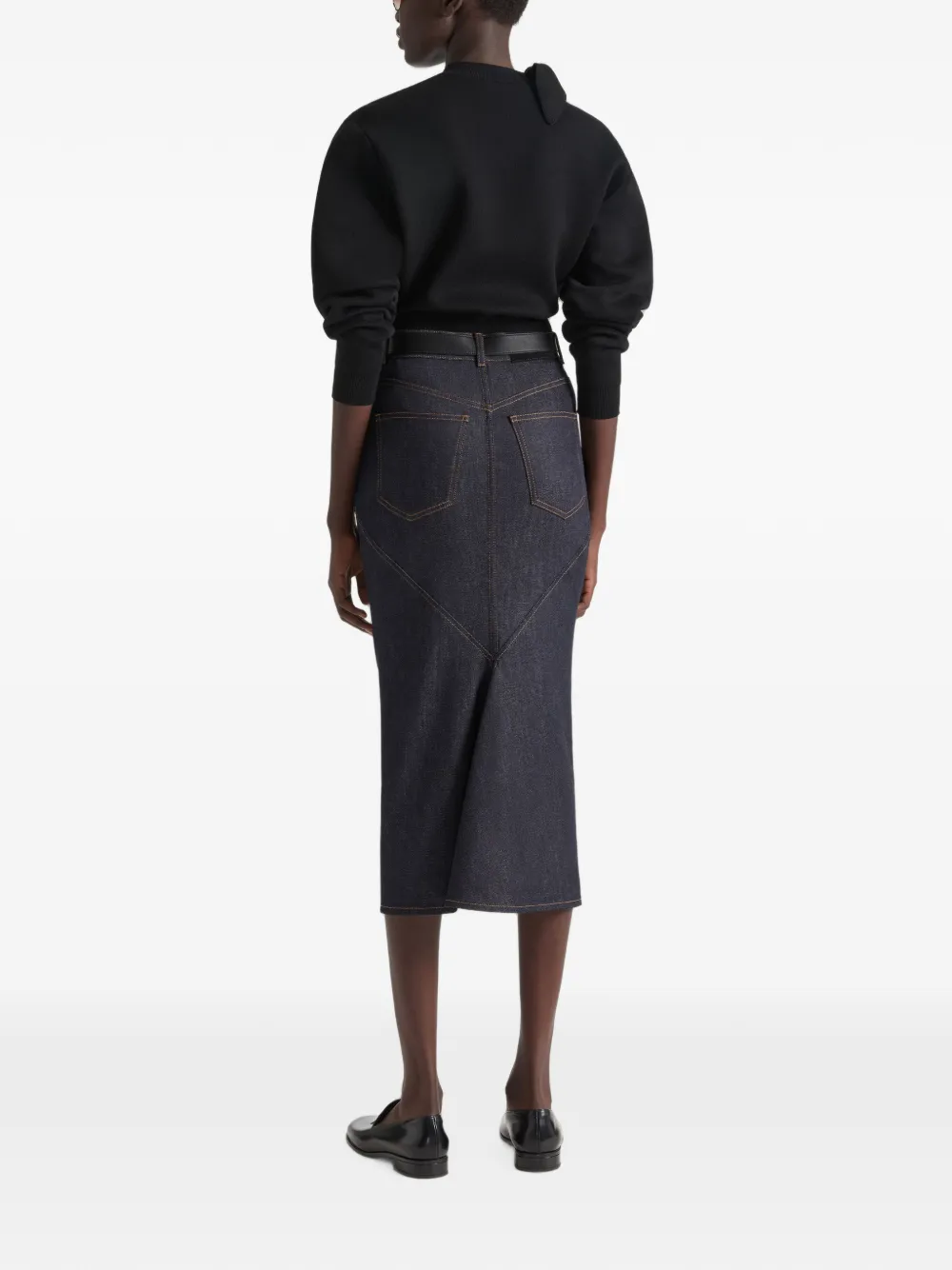 Givenchy Wollen en katoenen trui met strik-detail Zwart