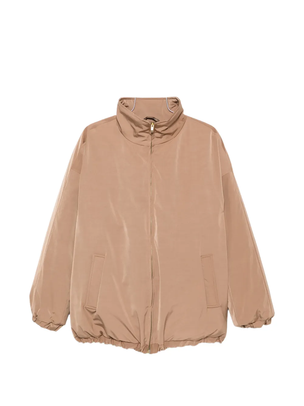 LE SULLY STUDIO zip-up puffer jacket - Nude