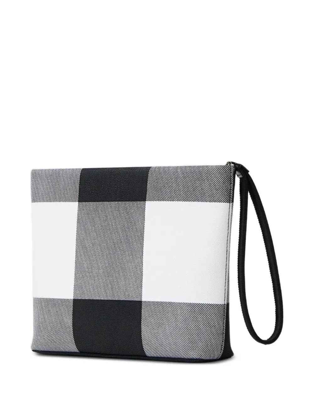 Givenchy geruite canvas buidel Zwart