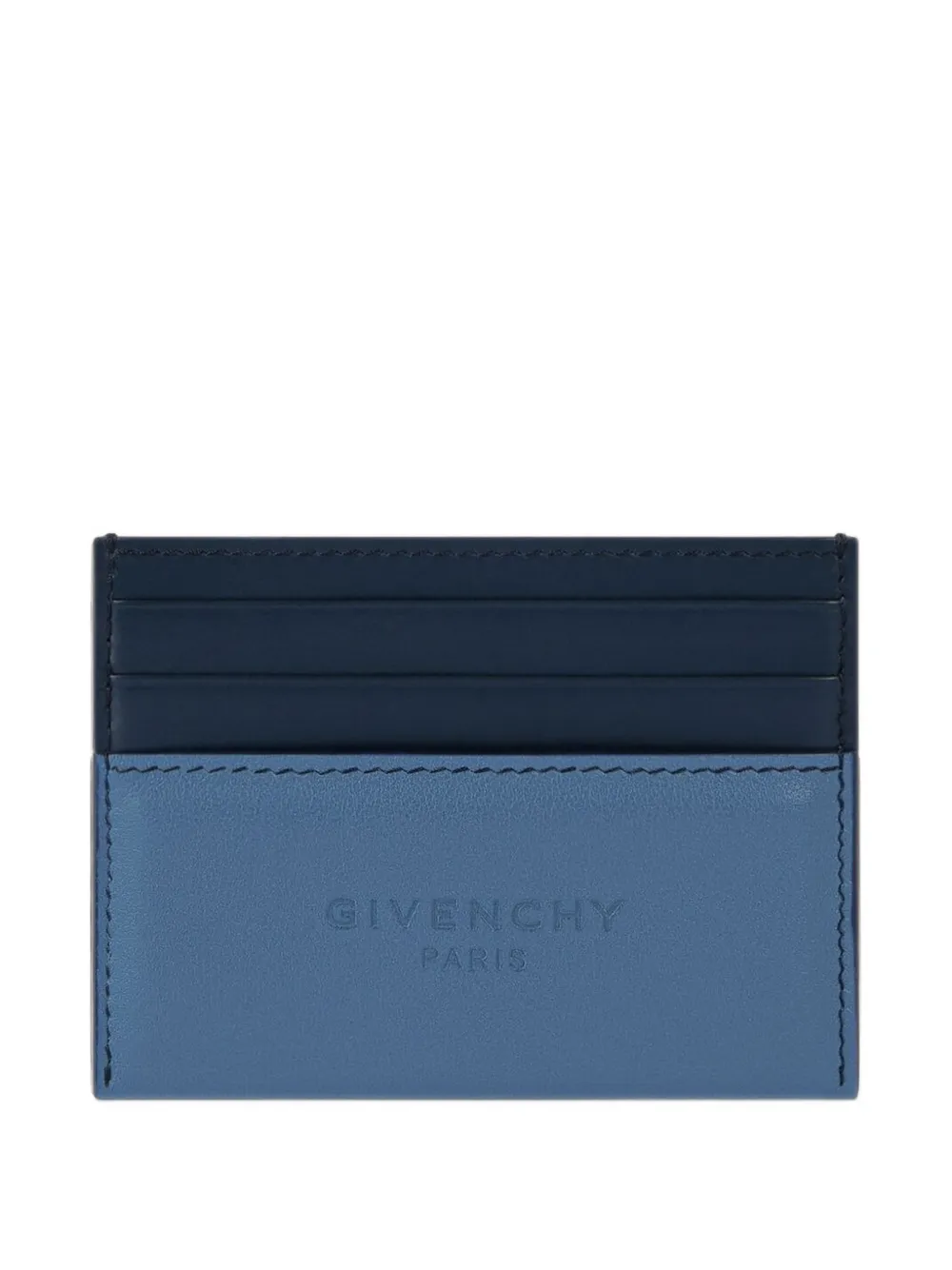 Givenchy Portacarte Antigona Stamped bicolore in pelle - Blu