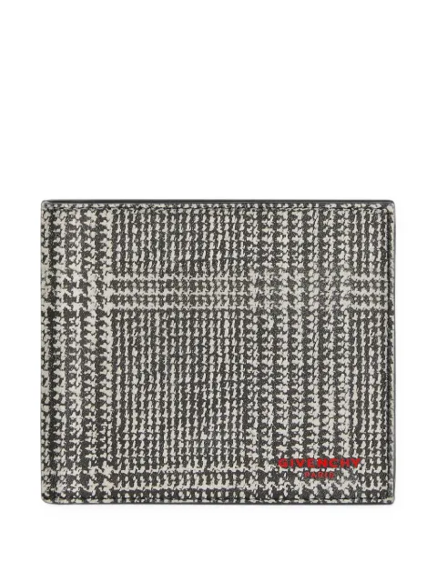Givenchy Carteira de couro com efeito pied-de-poule