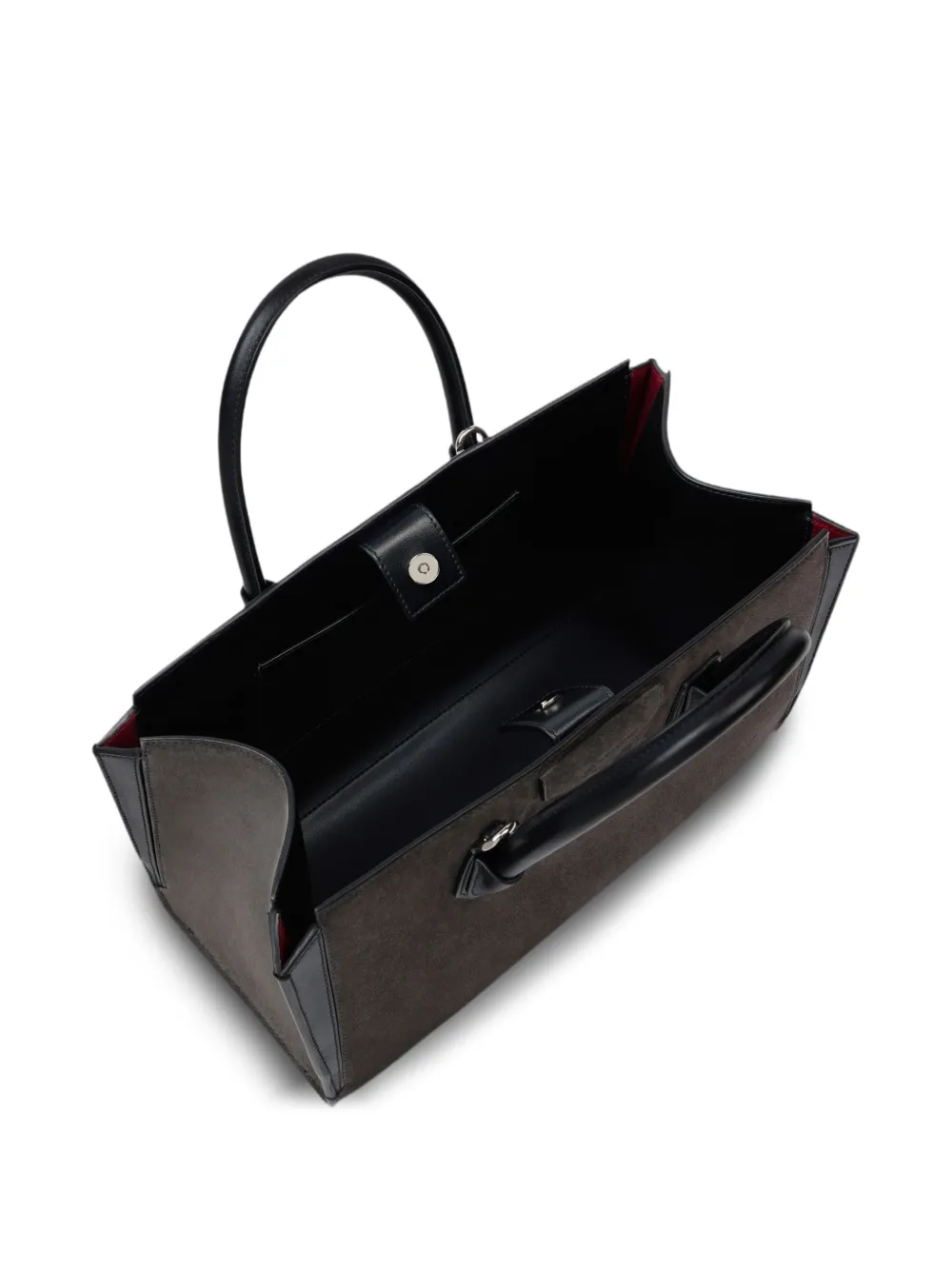 Givenchy Kleine Antigona Catchall suède leren tas Grijs