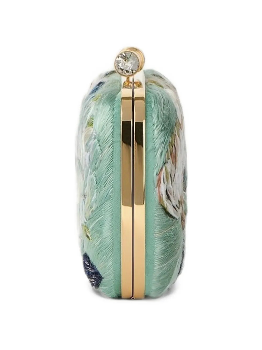 Givenchy Pout clutch met geborduurde bloemen Groen