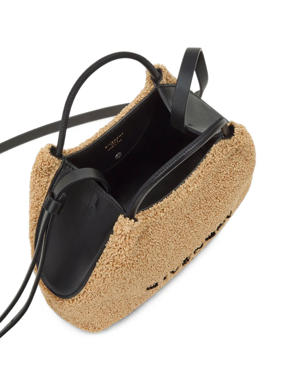 Givenchy Nano Facet raffia shopper Beige