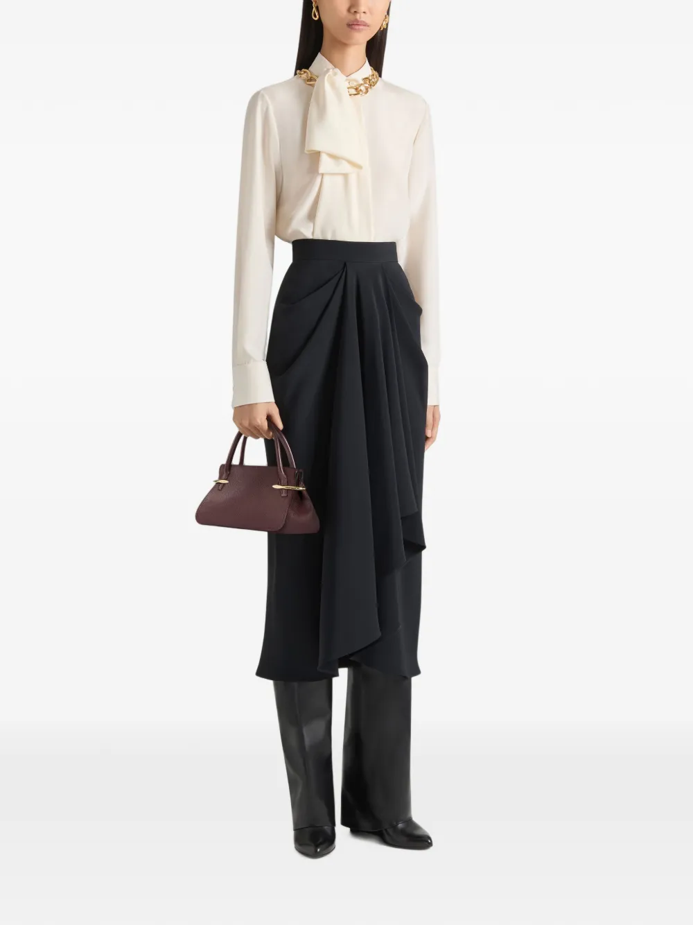 Givenchy Pinch mini-tas van bewerkt leer Bruin