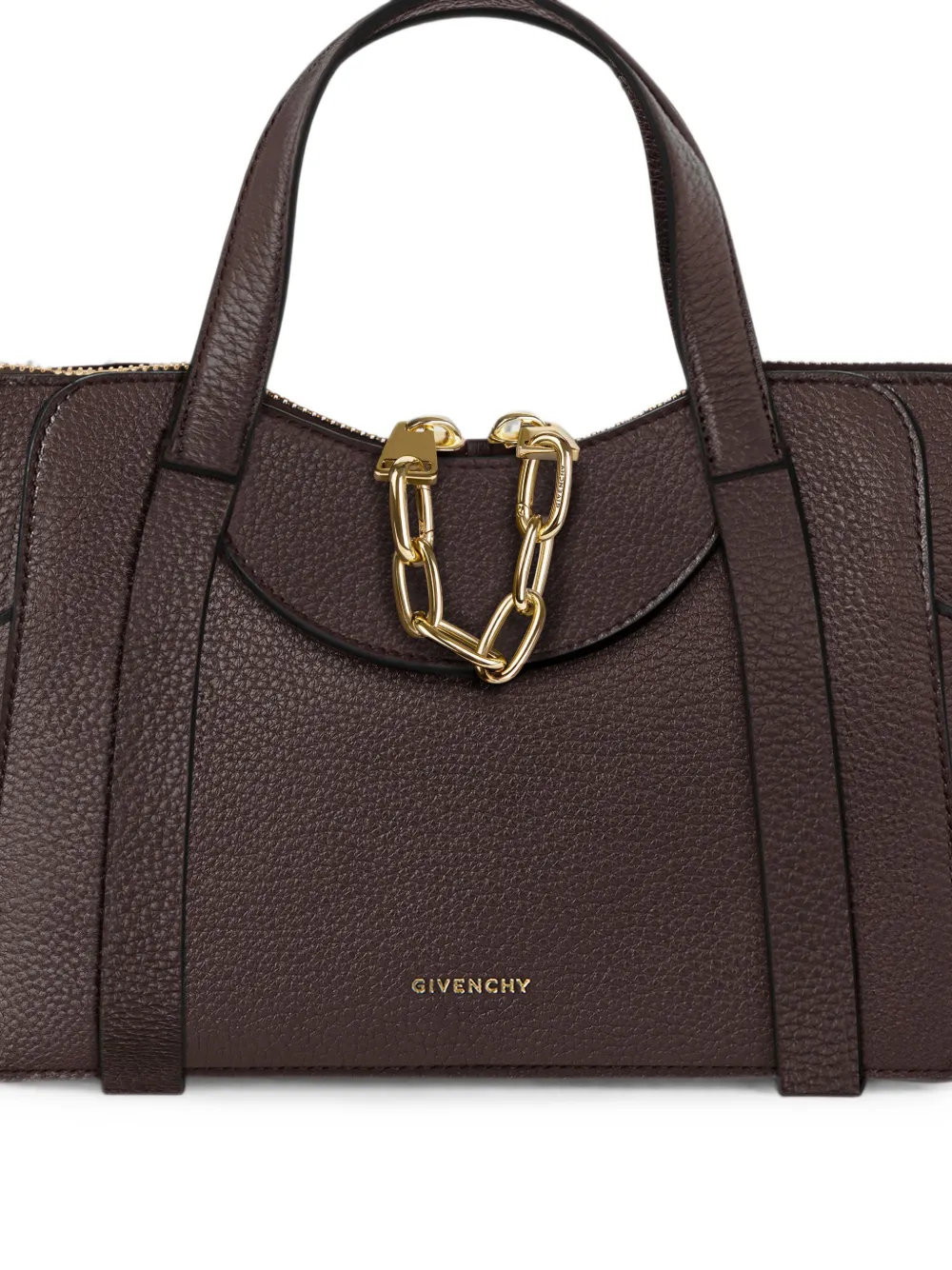 Givenchy Kleine The Snatch tas van bewerkt leer Bruin