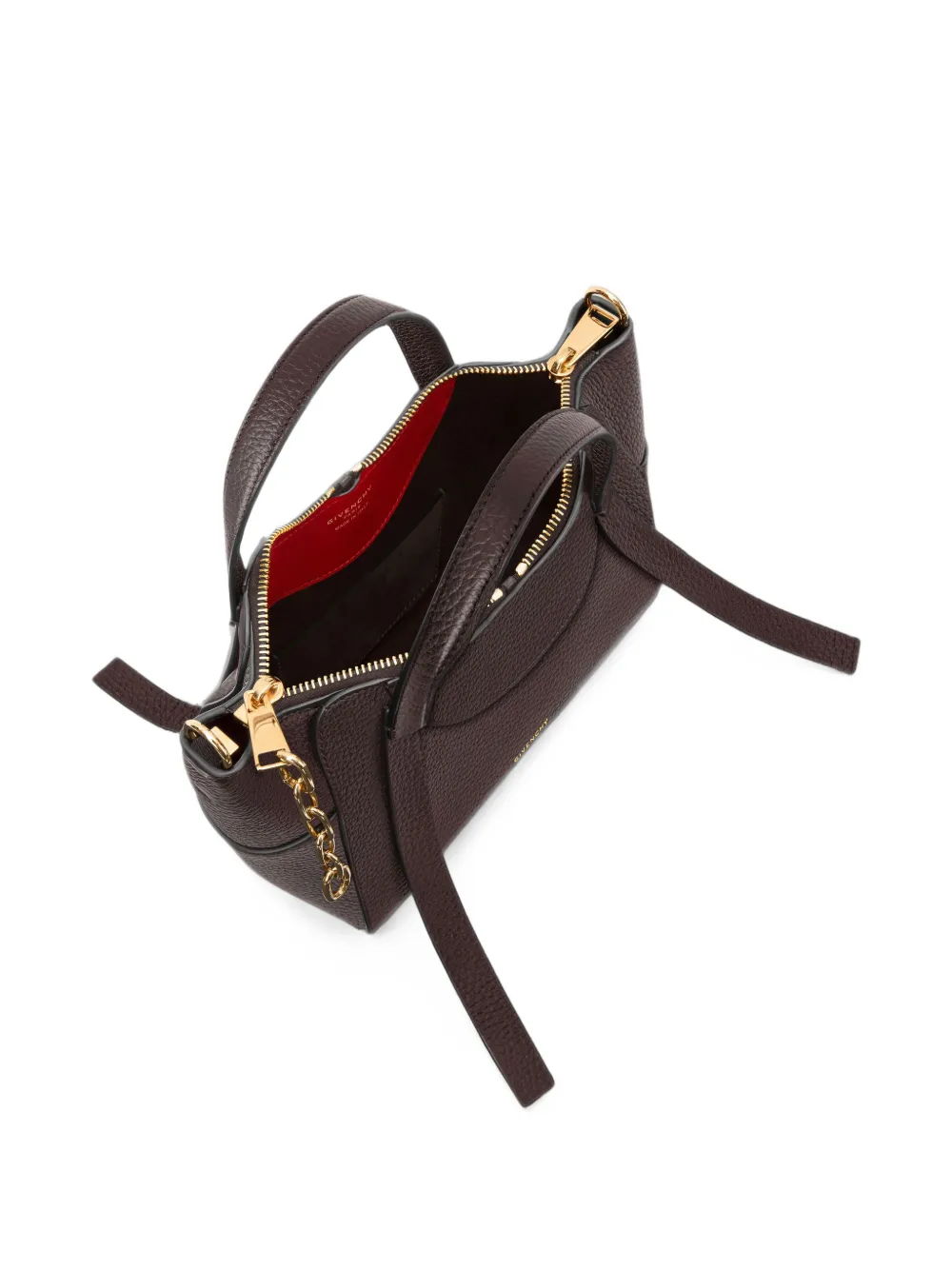 Givenchy Kleine The Snatch tas van bewerkt leer Bruin