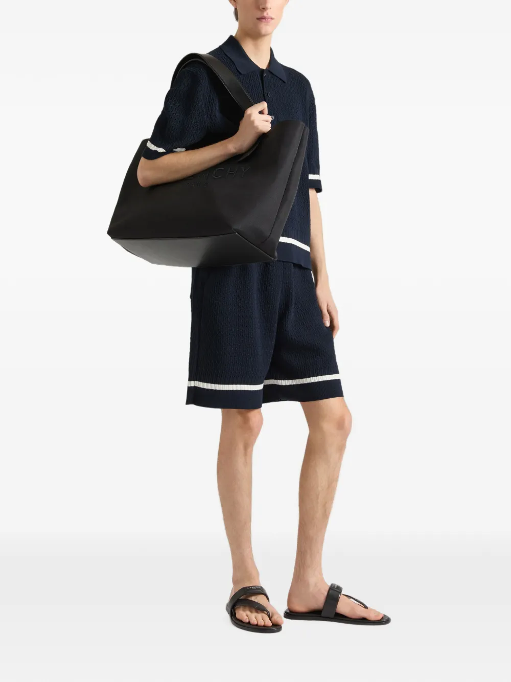 Givenchy canvas cargo shopper Zwart