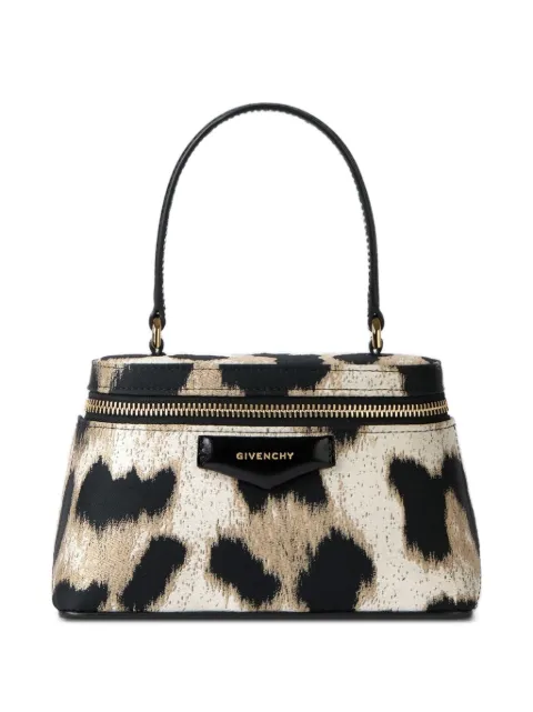 Givenchy Antigona vanity bag in leopard jacquard with chain