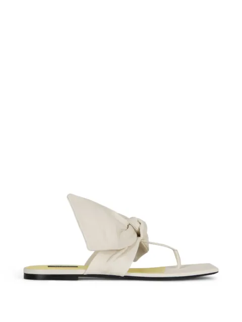 Givenchy boudoir thongs in nappa leather with bow