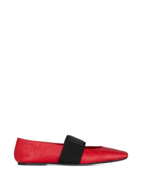 Givenchy flats Sliced Square de piel texturizada
