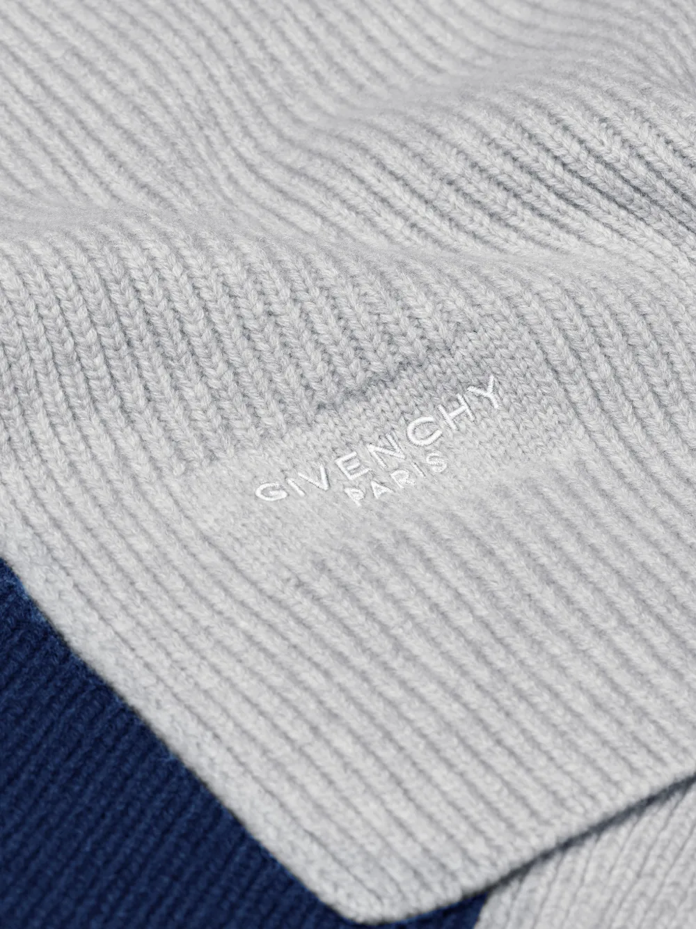 Givenchy Tweekleurige sjaal van wol en kasjmier Grijs