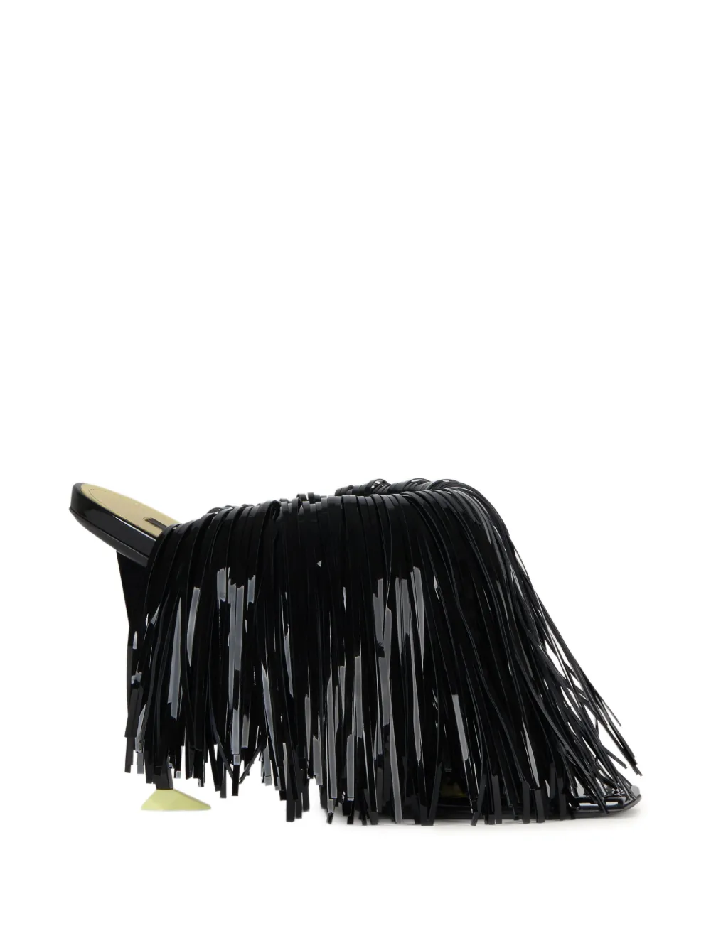 Givenchy mules Boudoir en cuir verni à franges - Noir Givenchy mules Boudoir en cuir verni à franges - Noir