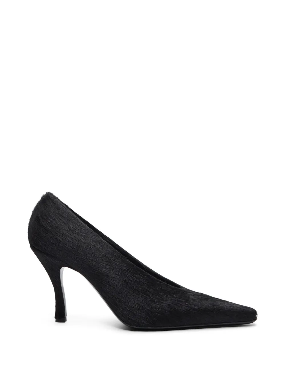 LouLou de Saison Pippa pony-effect leather pumps - Schwarz