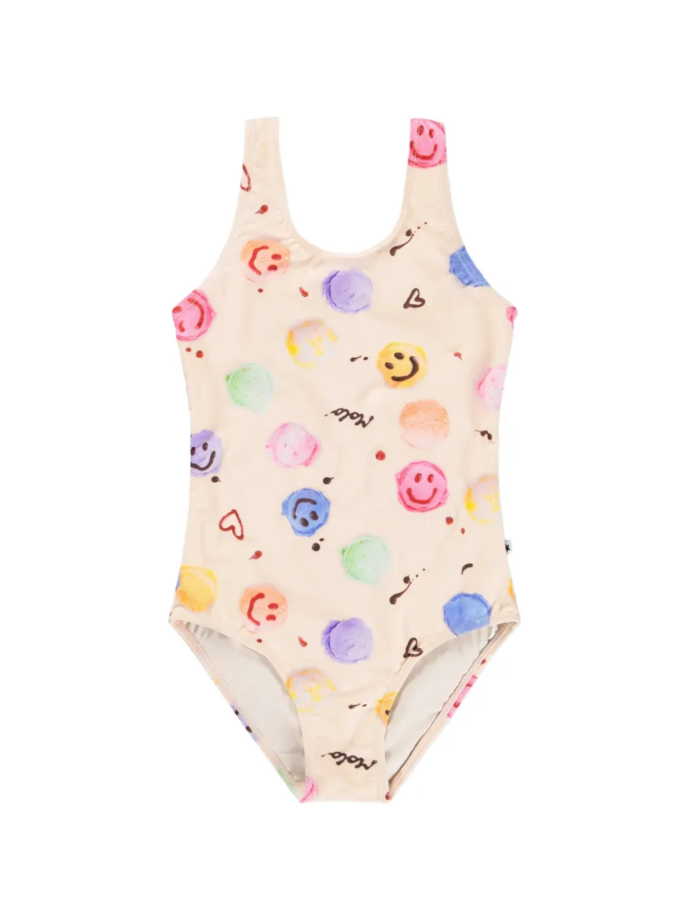 Molo ice-cream print swimsuit - Nude