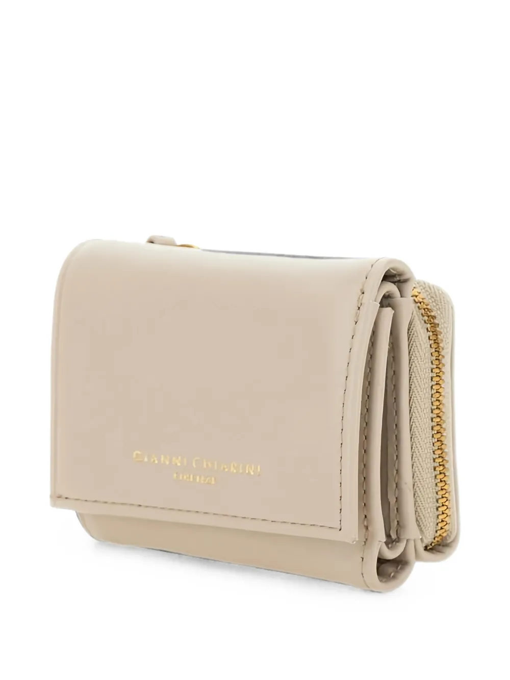 GIANNI CHIARINI Portemonnee met logoprint Beige
