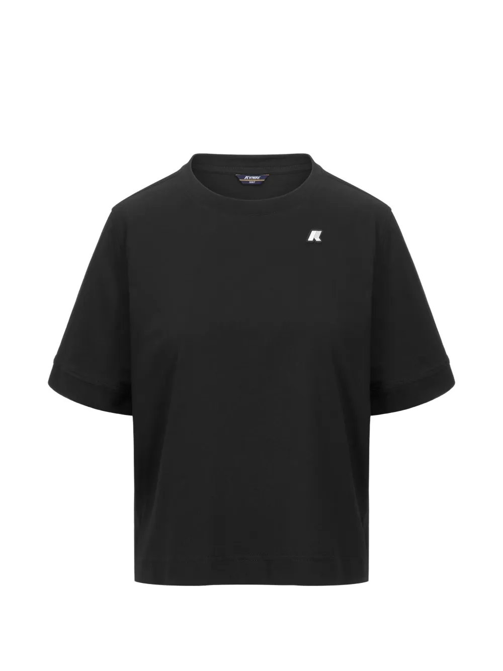 K-Way Selune logo-patch boxy-fit T-shirt - Nero
