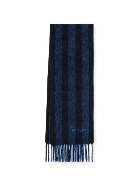 Givenchy large striped scarf in alpaca wool