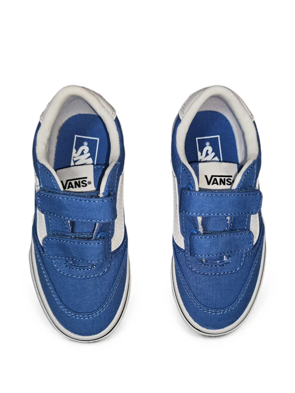 Vans Kids Brooklyn sneakers met klittenband Blauw