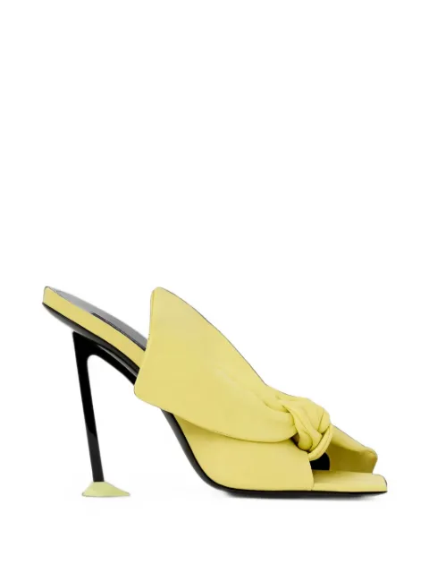 Givenchy boudoir heeled mules in nappa leather with bow