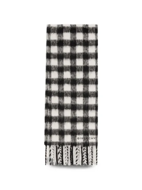 Givenchy checked scarf in alpaca wool