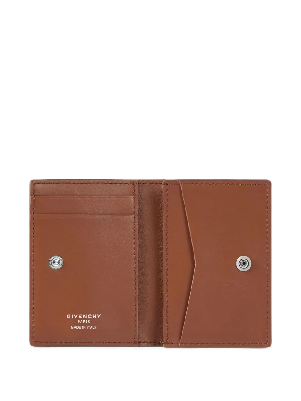 Givenchy Flap pasjeshouder van bewerkt leer Bruin