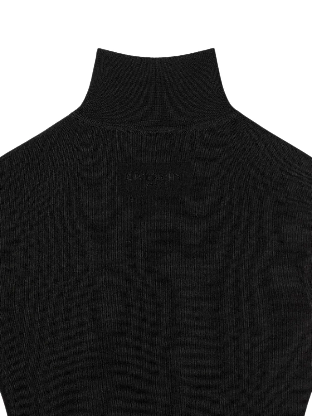 Givenchy Mini-jurk met flared wollen viscose rok Zwart