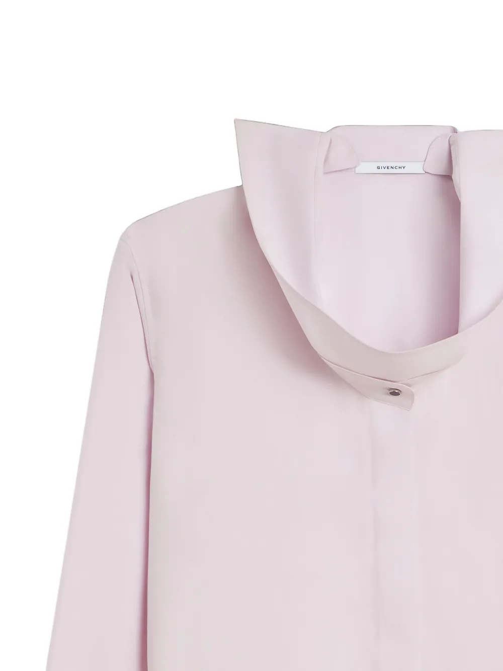 Givenchy Zijden blouse met gedeconstrueerde kraag Roze