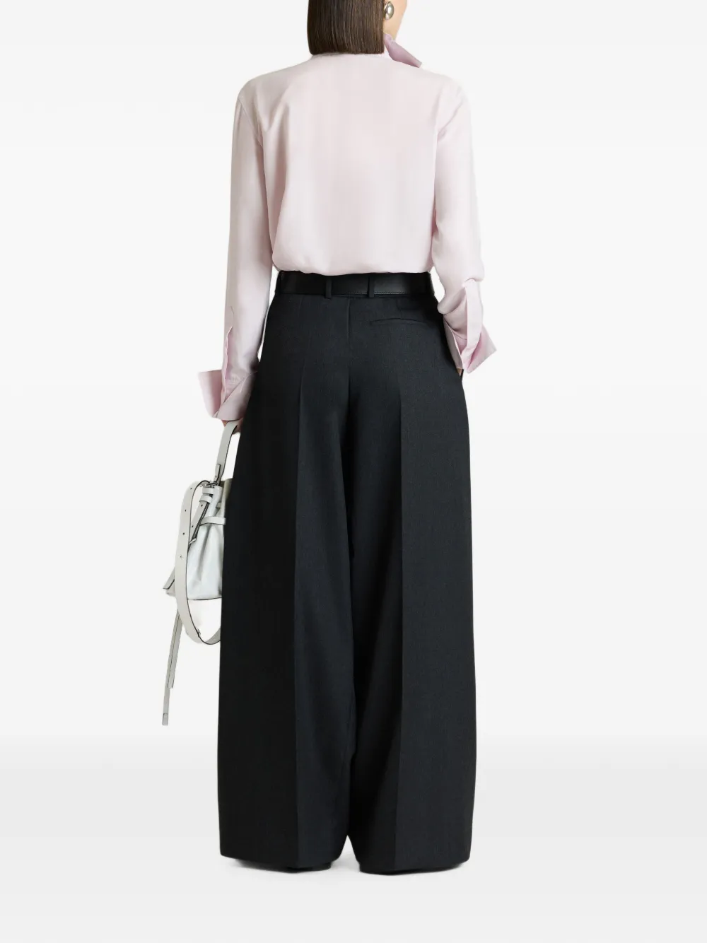 Givenchy Zijden blouse met gedeconstrueerde kraag Roze