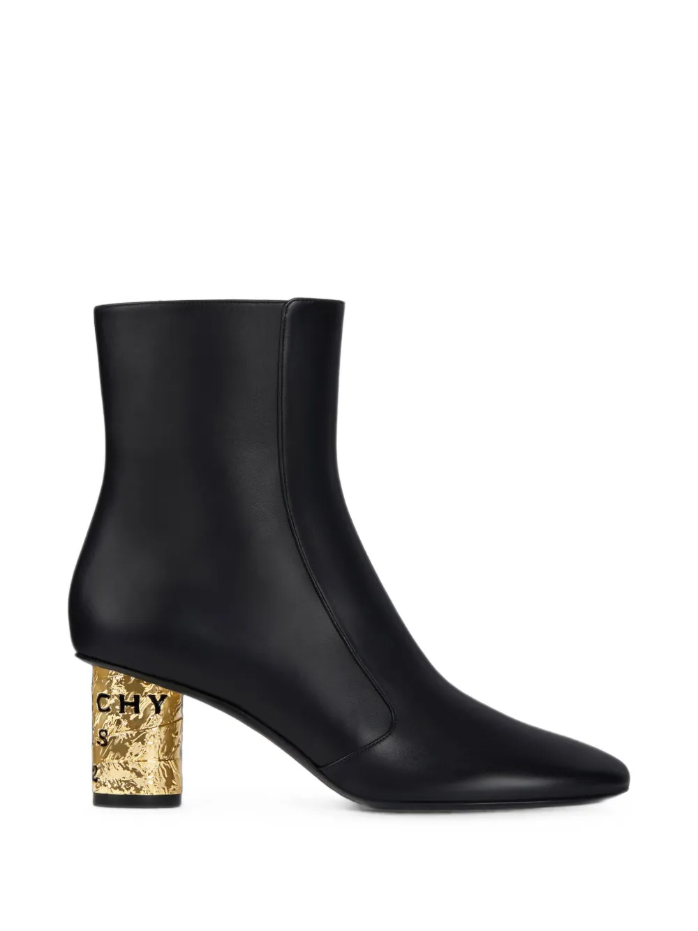 Givenchy Tape Ankle Boots In Leather In Black
